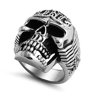  Stainless Steel Medieval Skull Casting Ring   size 9 