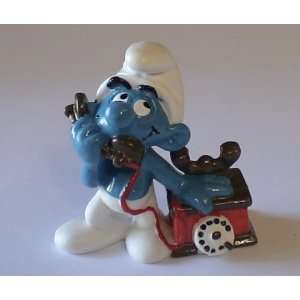  The Smurfs Smurf on Telephone Pvc Figure 