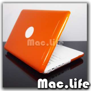ORANGE METALLIC Hard Case Cover for Macbook White 13  