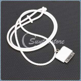 White Screwless Lanyard Neck Strap for iPhone 3G/3GS 4 4G iPod Nano 