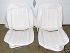 1965 FORD FAIRLANE NEW BUCKET SEAT UPHOLSTERY WHITE