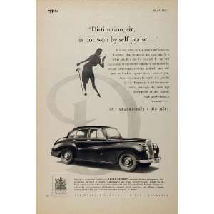 1952 Ad Vintage Daimler Regency 6 Passenger British Car 