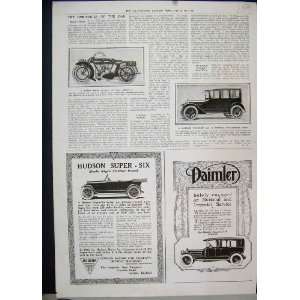   : 1917 Sedan Car Motor Cycle Hudson Super Six Daimler: Home & Kitchen