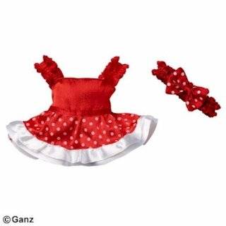 Webkinz Red Dotty Party Dress Clothing
