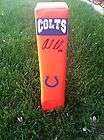   SIGNED AUTO FOOTBALL PYLON INDIANAPOLIS COLTS STANFORD PROOF **RARE