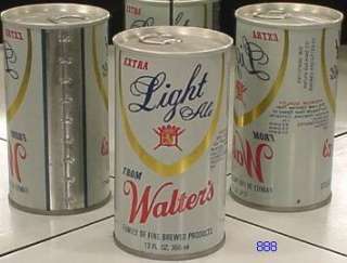 WALTERS LIGHT ALE SS BEER CAN EAU CLAIRE WISCONSIN 888  