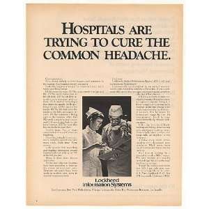 1970 Lockheed Medical Information System MIS 1 Nurse Print 