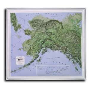  Alaska Topographic Relief Map 