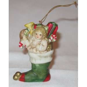  Ceramic Filled Stocking Christmas Ornament: Everything 