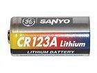 Sanyo CR123A Photo Lithium 3 Volt Camera Batteries