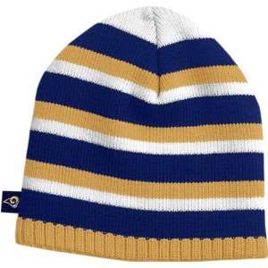  St. Louis Rams Womens Striped Cuffless Knit Hat: Sports 