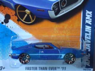 Hot Wheels 2011 Faster Than Ever Series AMC Javelin AMX Blue  