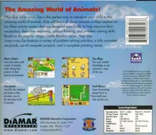 Hop Skip Jump A Roo Zoo PC CD ROM learn animal games  