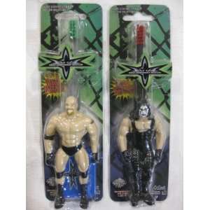  WCW Goldberg and Sting Charecter Toothbrush 1999 Toys 