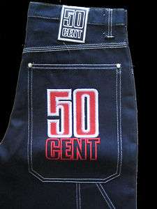 50 CENT  BLUE  Baggy / Hip hop / Loose jeans / Pants / Cargo  