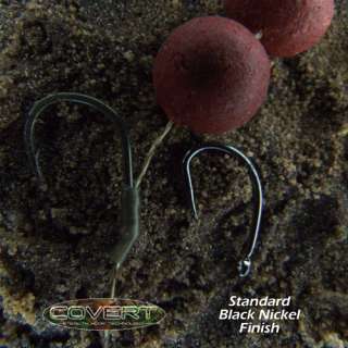 The image below shows a standard hook next to a Covert hook and the 