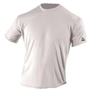   Half Sleeve Referee Cut Crew T Shirt Grey XX Large