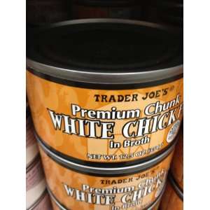 Trader Joes Premium Chunk White Chicken in Broth 12.5 Oz:  