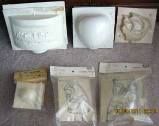 Lot 6 Candle Molds Last Supper Owl Ship Frog Balloon  