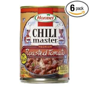 Hormel Chilimaster Roasted Tomato No Beans, 15 Ounce (Pack of 6 
