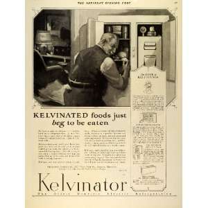 Kelvinator Electric Refrigeration Unit Cabinet Refrigerator Appliance 