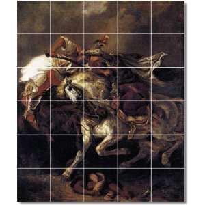 Eugene Delacroix Mythology Wall Tile Mural 2  21.25x25.5 using (30) 4 
