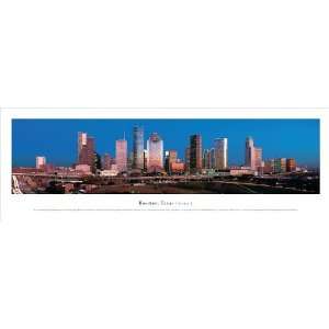  Houston, Texas Series 2 Unframed Panoramic Photograph Wall 