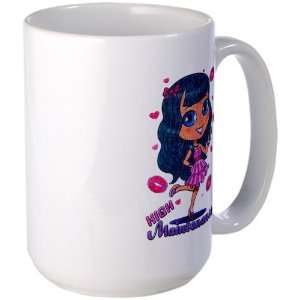   Coffee Drink Cup High Maintenance Girl with Kisses 