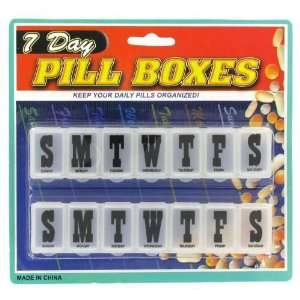  2 Pack Pill Boxes Case Pack 96   893467: Health & Personal 
