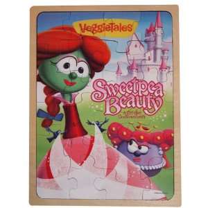  Veggie Tales Sweet Pea Beauty Wooden Puzzle: Toys & Games