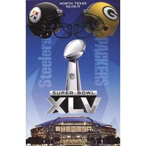  2011 Super Bowl   Event PREMIUM GRADE Rolled CANVAS Art 