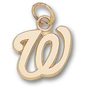  Washington Nationals MLB W 1/2 Pendant (Gold Plated 