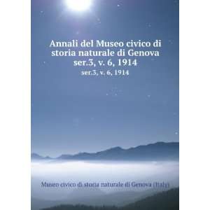   1914: Museo civico di storia naturale di Genova (Italy): Books