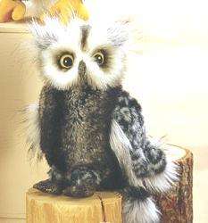 Barney the Stuffed 9 Inch Great Horned Owl made by Aurora World  