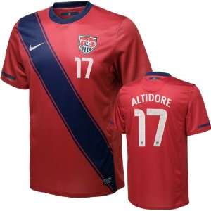  Jozy Altidore #17 Red Nike Soccer Jersey: United States 