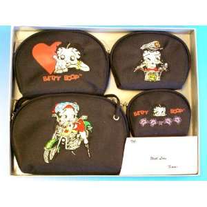  Betty Boop 4 in one black cosmetic bags: Beauty