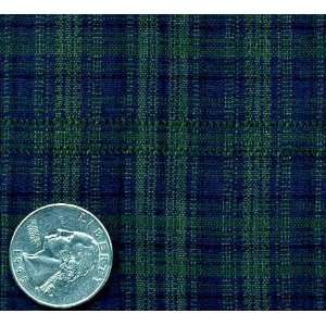  5455 Wide NAVY EMERALD DOBY PLAID Fabric By The Yard 