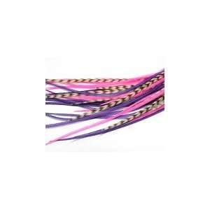   Purple Mix Feathers Hair Extension with Quality Salon Feathers Beauty