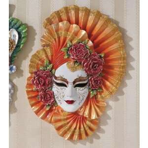  13 Italian Venetian Carnival Ladies Sculptural Wall Mask 