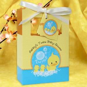  Twin Ducky Ducks   Classic Personalized Baby Shower Favor 