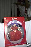 Golden Barbie Paper Doll Book Holiday Barbie 1993  