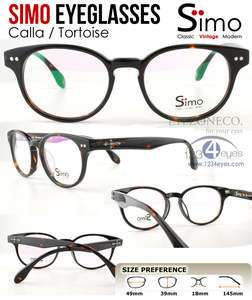   Eyeglass CALLA Full Rim Acetate Tortoise Brown Depp Style Frame  