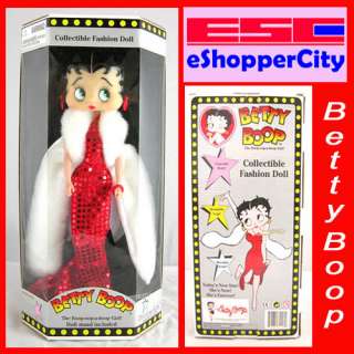Betty Boop Sequin Gown Doll Barbie Type Figure New  