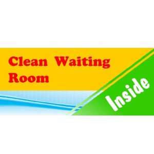  3x6 Vinyl Banner   Oil Change Clean Waiting Room 