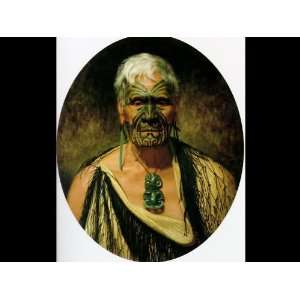     Charles Goldie   24 x 18 inches   Te Aho. a noted Waikato warrior