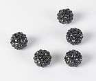 10pcs black AB Acrylic Resin Rhinestones Spacer Beads 14mm  