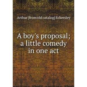   little comedy in one act Arthur [from old catalog] Eckersley Books