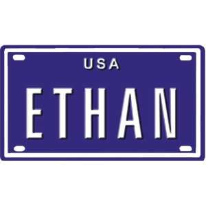  Ethan USA mini metal embossed license plate name for bikes 