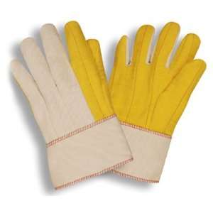 Yellow Chore, Canvas Back, Safety Cuff Gloves (QTY/12)  