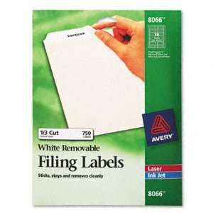  Removable Ink Jet/Laser File Folder Labels   3 7/16 x 2/3 